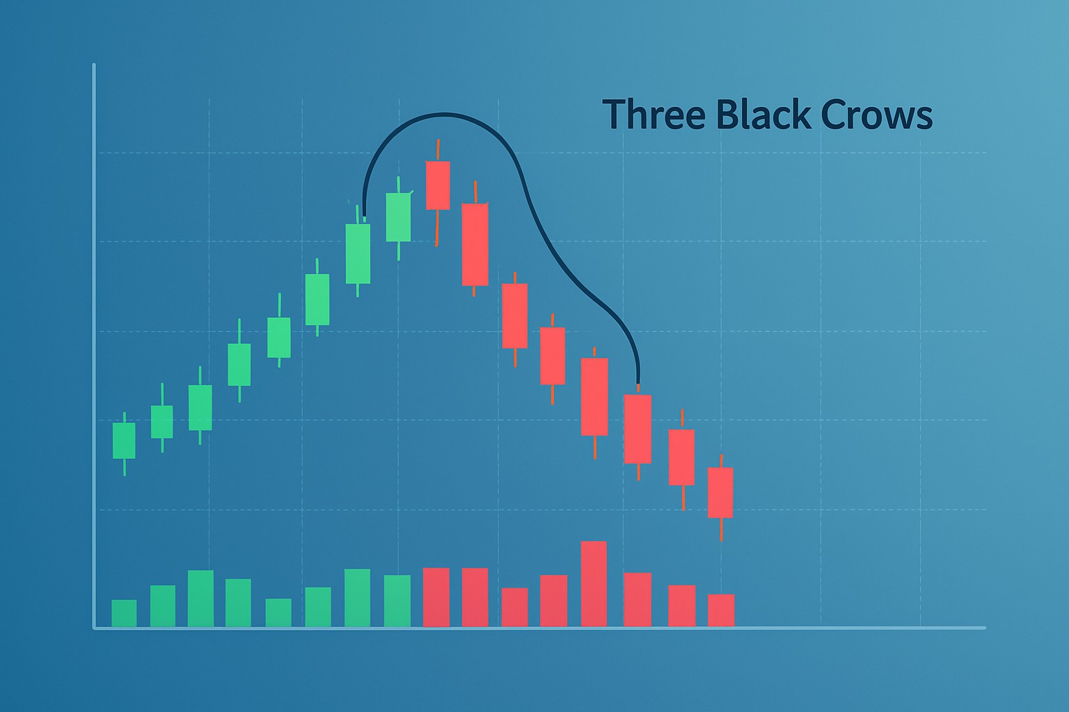 How to Trade 3 Black Crows Reversal Pattern
