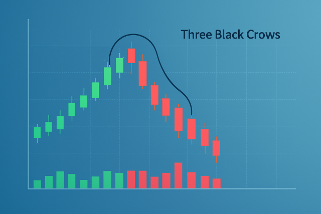 How to Trade 3 Black Crows Reversal Pattern