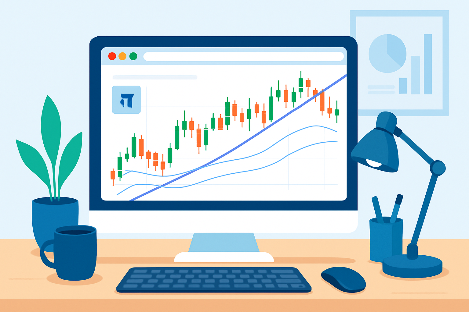 TrendSpider Chrome Extension displaying automated technical analysis and live charts within the browser interface