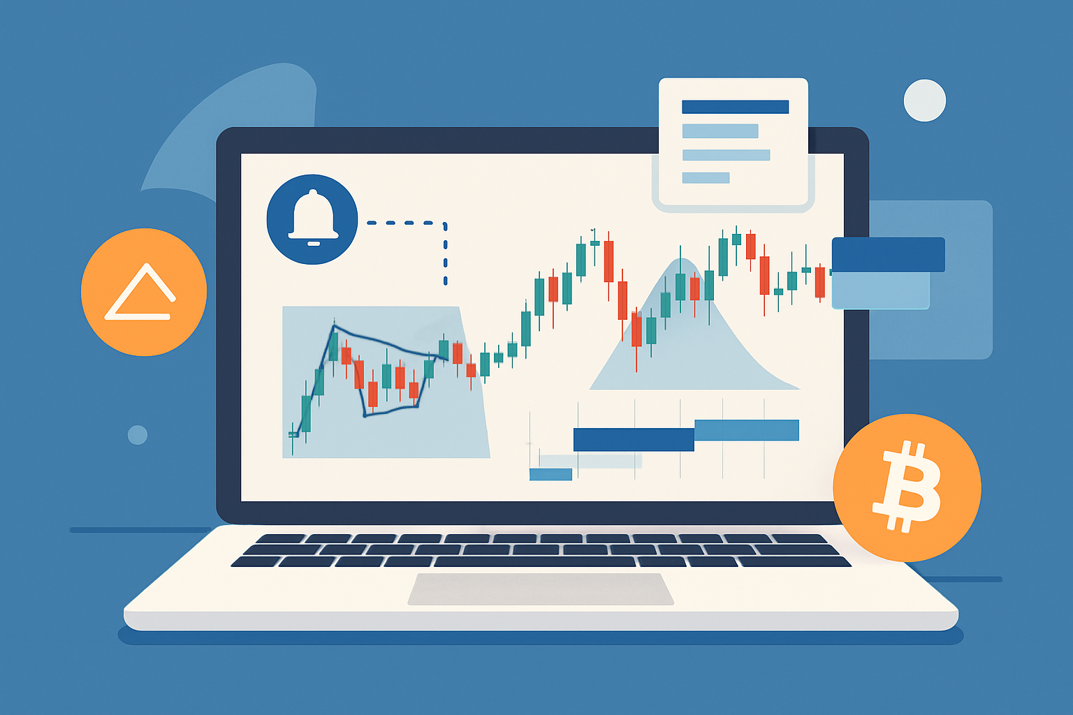 Screenshot of TrendSpider’s crypto trading dashboard with AI-driven chart patterns and dynamic alerts