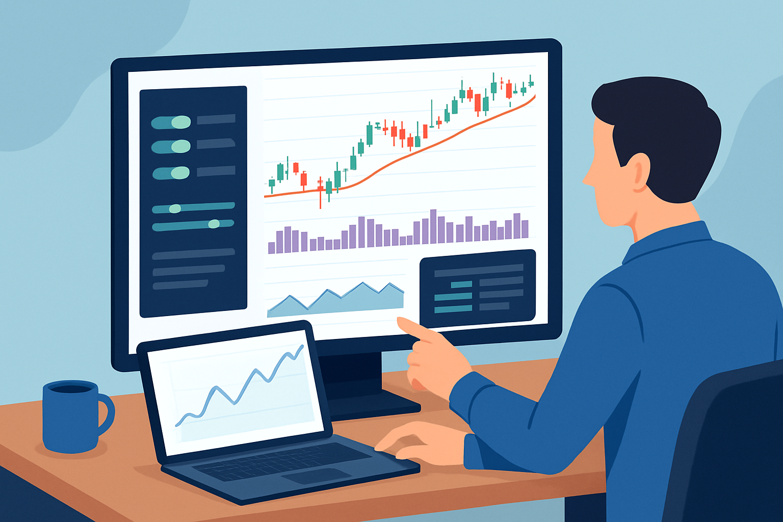 Demonstration of customizing and backtesting trading strategies using TrendSpider