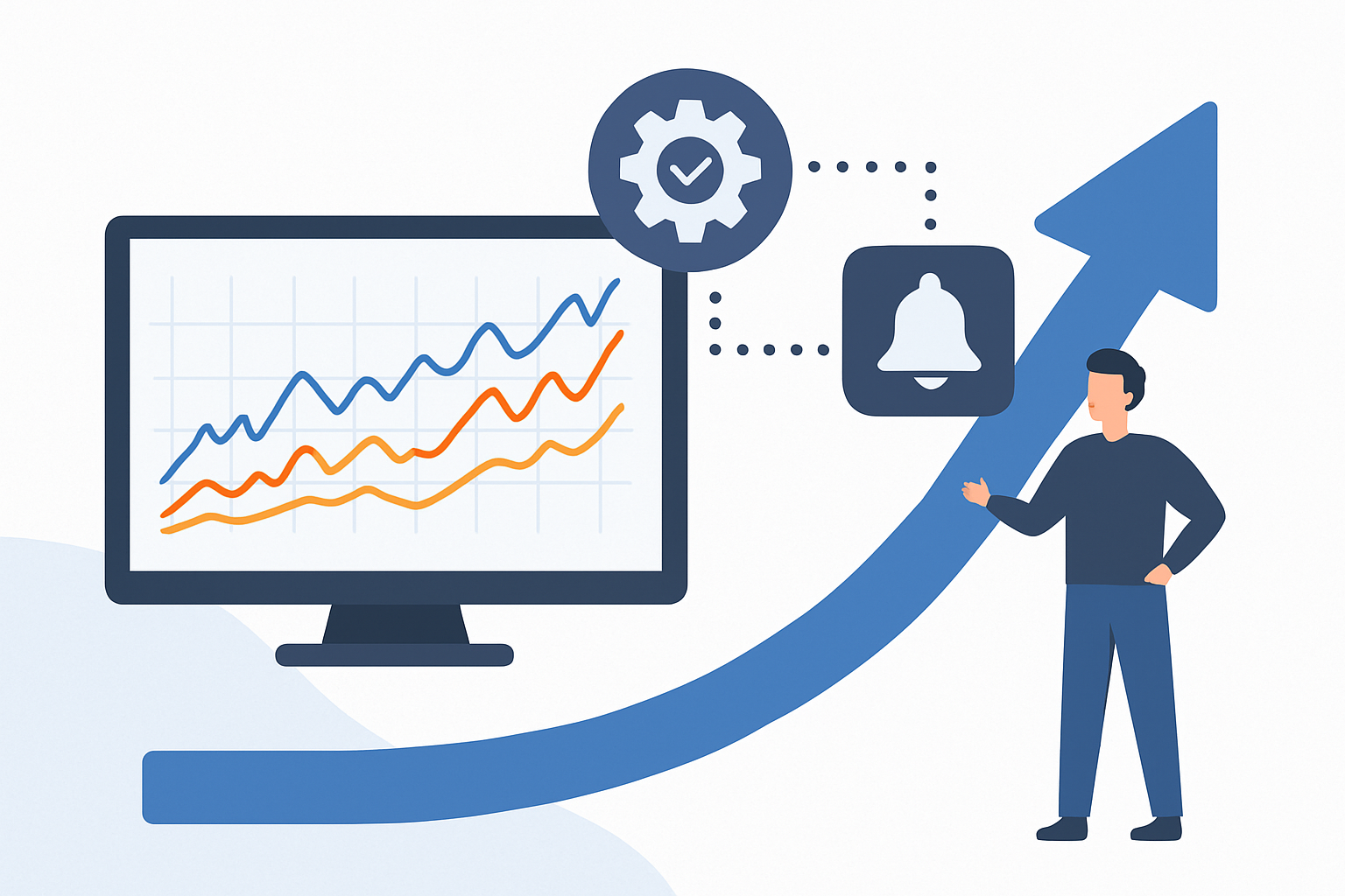 Illustration of real-world trader success stories after applying TrendSpider University training methods.