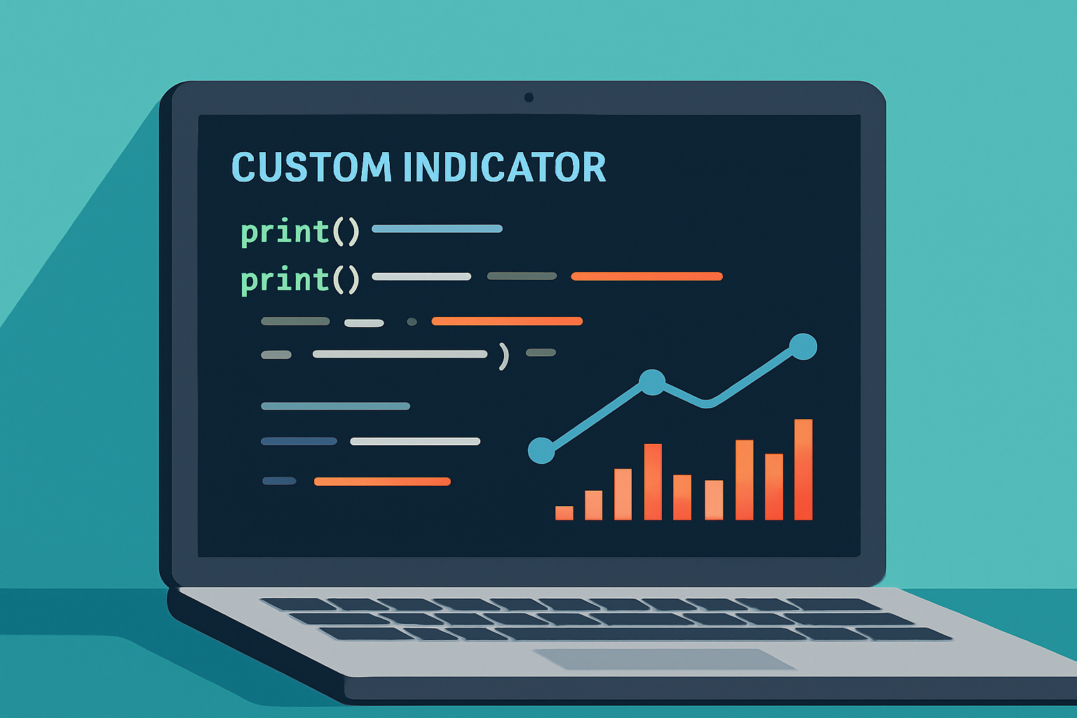 Example of debugging custom indicator code in TrendSpider with printed variables and test plots